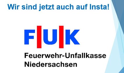 FUK-Logo mit Schriftzug "Wir sind jetzt auch auf Insta!"